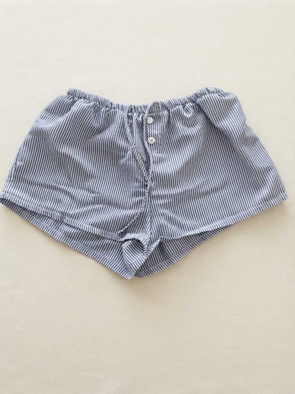 Blue Striped Women’s Lounge Shorts